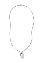 John Hardy sterling silver pebble pendant necklace - Silber