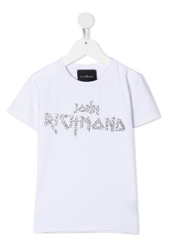 John Richmond Junior T-Shirt mit Logo - Weiß