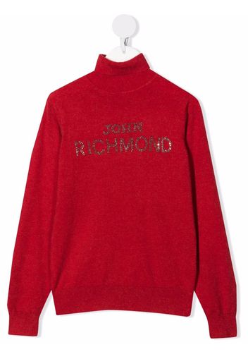 John Richmond Junior Pullover mit Rollkragen - Rot