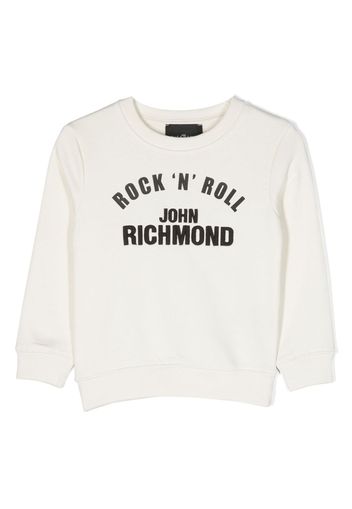 John Richmond Junior Ociuk logo-print sweatshirt - Weiß