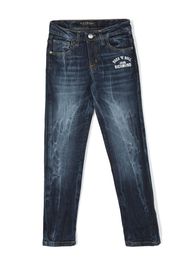 John Richmond Junior Idolm Jeans mit Logo-Stickerei - Blau