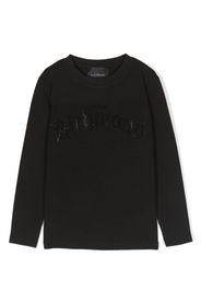 John Richmond Junior bead-logo long-sleeve T-shirt - Schwarz