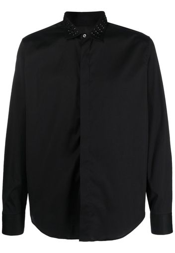 John Richmond stud-collar shirt - Schwarz