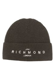 John Richmond Gerippte Thiri Beanie - Grau