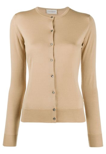 John Smedley Merino-Cardigan - Nude