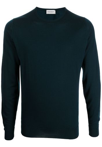 John Smedley Fein gestrickter Pullover - Grün