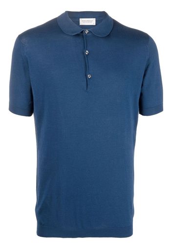 John Smedley short-sleeve polo shirt - Blau