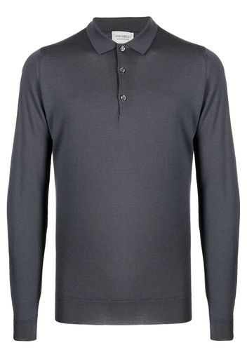 John Smedley Belper Poloshirt - Grau