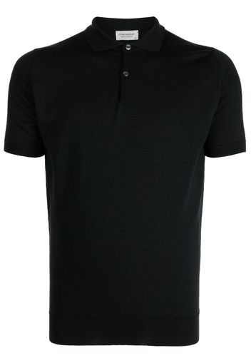 John Smedley Payton cotton polo shirt - Schwarz