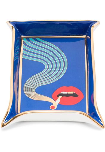 Jonathan Adler graphic-print valet tray - Blau