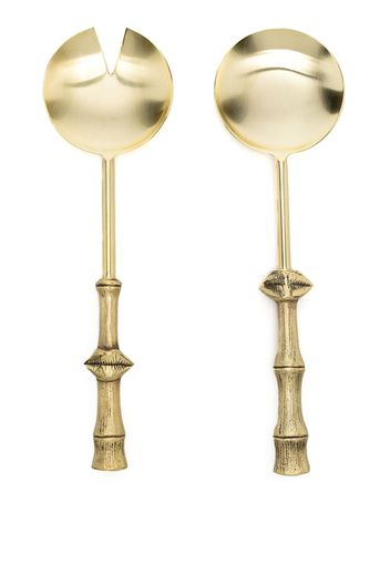 Jonathan Adler brass salad serving set - Gold