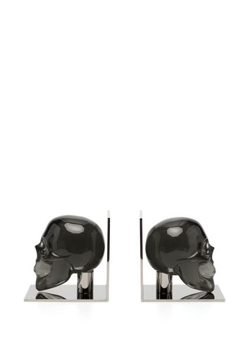 Jonathan Adler skull polished bookends - Grau