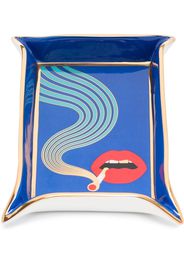 Jonathan Adler graphic-print valet tray - Blau