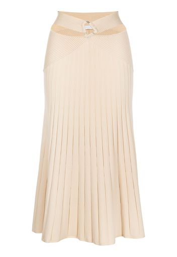 Jonathan Simkhai arabella compact ribbed-knit skirt - Nude