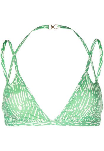 Jonathan Simkhai cut-out bikini top - Grün