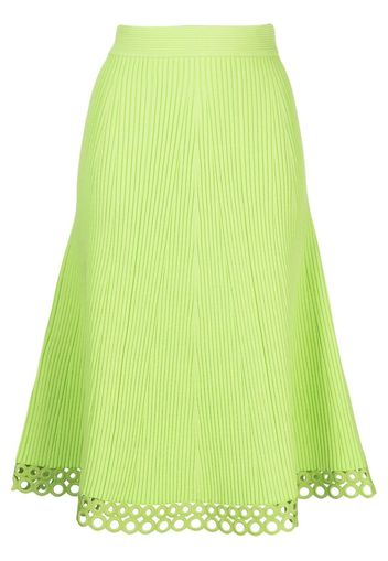 Jonathan Simkhai A-line ribbed midi skirt - Grün