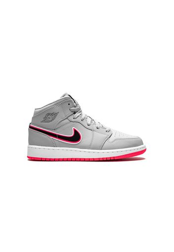 Jordan Kids TEEN 'Air Jordan 1 Mid' Sneakers - Grau