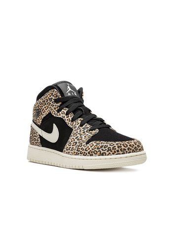 Jordan Kids 'Air Jordan 1 Mid SE (GS)' Sneakers - Schwarz