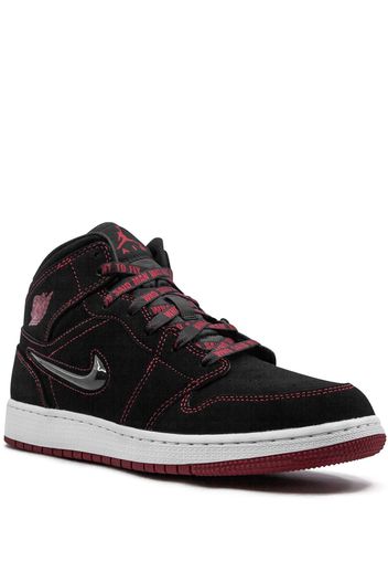 Jordan Kids 'Air Jordan 1 Mid Fearless GS' Sneakers - Schwarz