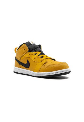 Jordan Kids 'Air Jordan 1 Mid TD' Sneakers - UNIVERSITY GOLD/BLACK-WHITE