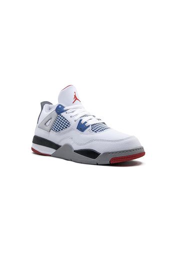 Jordan Kids 'Air Jordan 4 Retro' Sneakers - Weiß