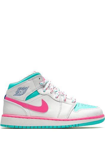 Jordan Kids TEEN 'Air Jordan 1 Mid' Sneakers - Weiß