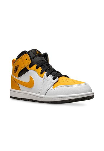 Jordan Kids Air Jordan 1 Mid "University Gold" sneakers - Weiß