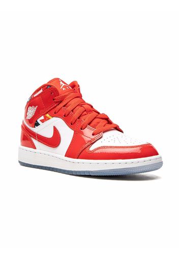 Jordan Kids Air Jordan 1 Mid "Barcelona" sneakers - Rot