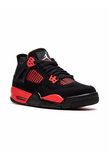 Jordan Kids Air Jordan 4 Retro “Red Thunder” sneakers - BLACK/WHITE-RED