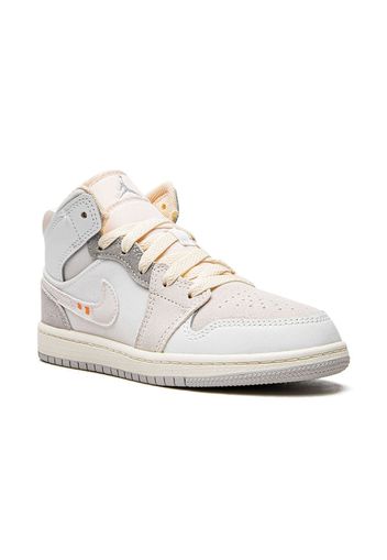 Jordan Kids Jordan 1 Mid SE Craft sneakers - Weiß