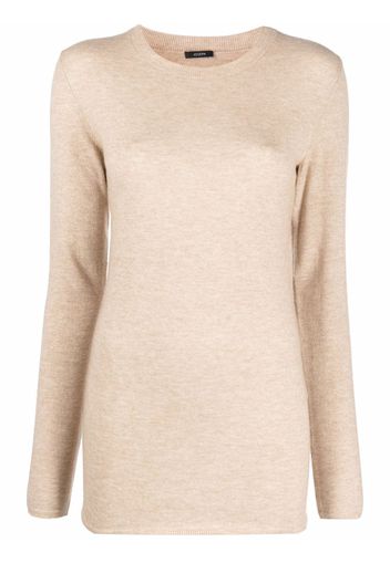 JOSEPH fine-knit ribbed-trim jumper - Nude