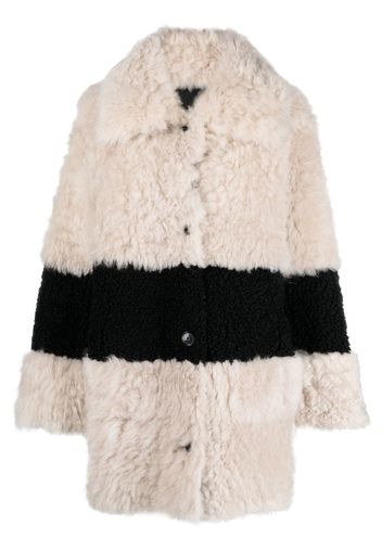 JOSEPH Collage Abingdon Shearling-Mantel - Nude