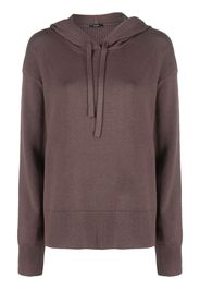 JOSEPH knitted drawstring hooodie - Braun