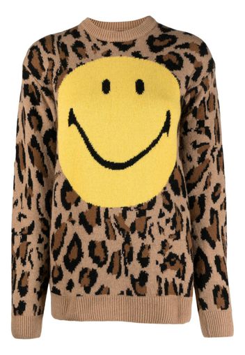 Joshua Sanders smiley-face anima-pattern jumper - Nude