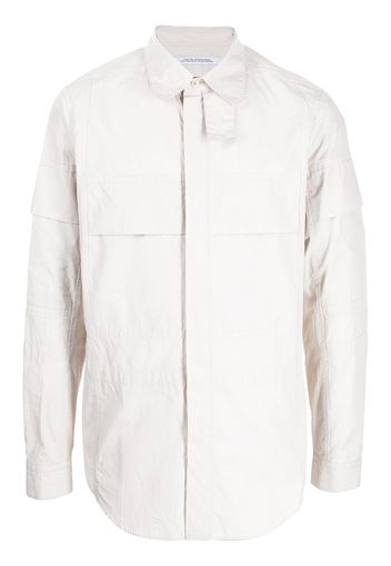 Julius concealed-front fastening shirt - Weiß