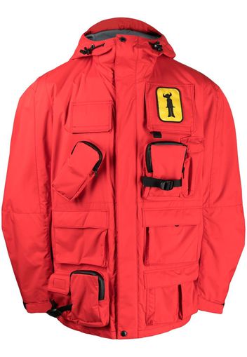 Junya Watanabe MAN Kapuzenjacke mit Logo - Rot