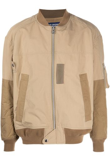 Junya Watanabe MAN Bomberjacke mit Kontrasteinsätzen - Nude