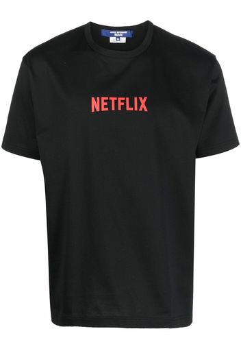 Junya Watanabe MAN Netflix-print cotton T-shirt - Schwarz