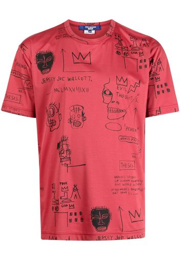 Junya Watanabe MAN Basquiat-inspired print T-shirt - Blau