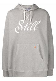 Junya Watanabe MAN Hoodie mit Slogan-Print - Grau