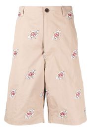 Junya Watanabe MAN Shorts mit grafischem Print - Nude