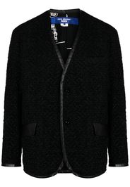 Junya Watanabe V-neck single-breasted jacket - Schwarz