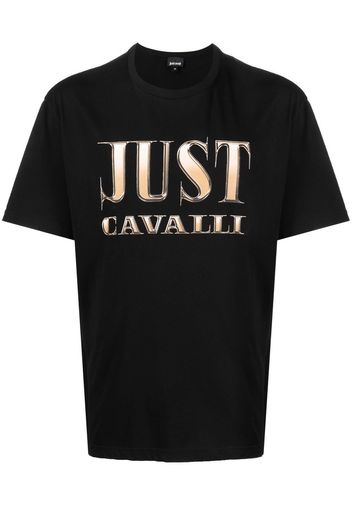 Just Cavalli T-Shirt mit Logo-Print - Schwarz