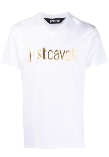 Just Cavalli logo-print cotton T-shirt - Weiß