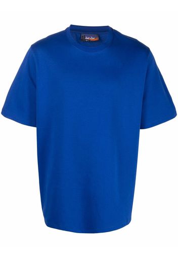 Just Don logo tape short-sleeve T-shirt - Blau