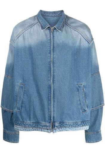 Juun.J zip-up denim jacket - Blau