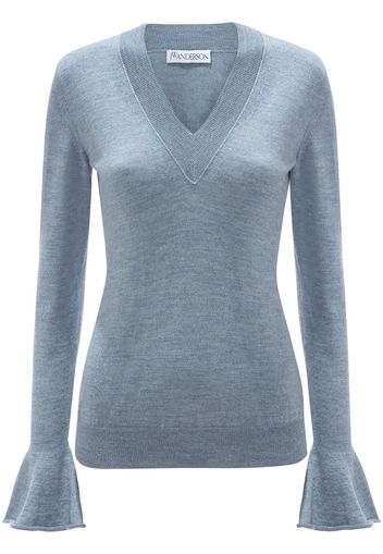 JW Anderson Pullover mit Logo - Blau