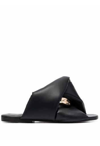 JW Anderson Chain flat sandals - Schwarz