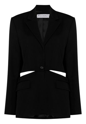 JW Anderson cut-out oversized blazer - Schwarz