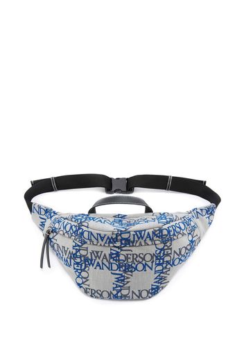 JW Anderson logo-print belt bag - Grau